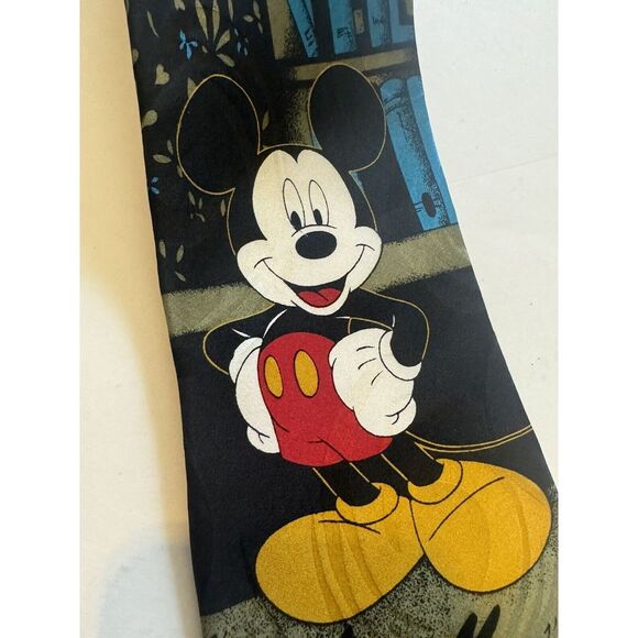 Mickey Unlimited Disney‎ Mickey Mouse Neck Tie Books Men Business Church - Picture 2 of 5